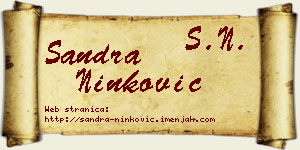 Sandra Ninković vizit kartica
